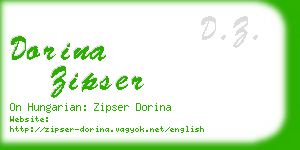 dorina zipser business card